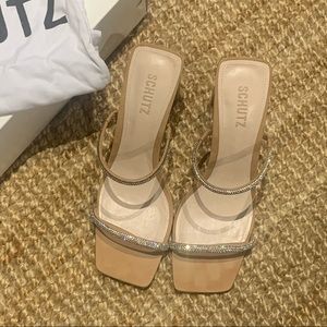Schutz Salwa Crystal Sandals sZ 10